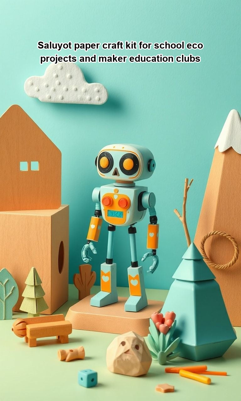 Saluyot paper craft kit for school eco projects and maker education clubs