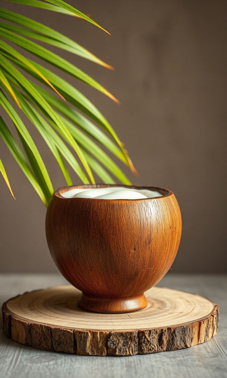 Coco Polish Shell Coconut shell polish cup shine satisfying - Craft eco tropical natural ...