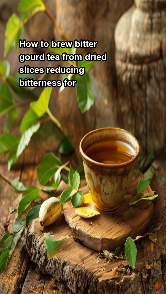 How to brew bitter gourd tea from dried slices reducing bitterness for ...