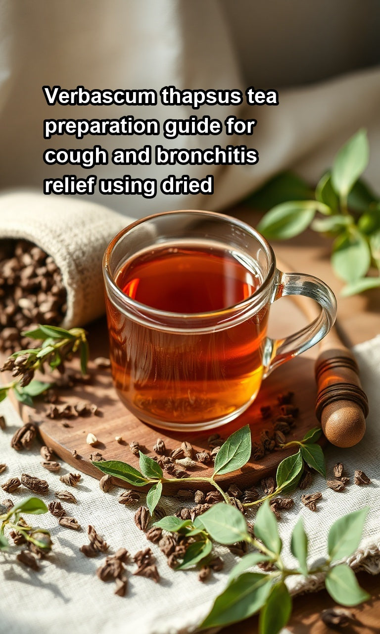 Verbascum thapsus tea preparation guide for cough and bronchitis relief ...