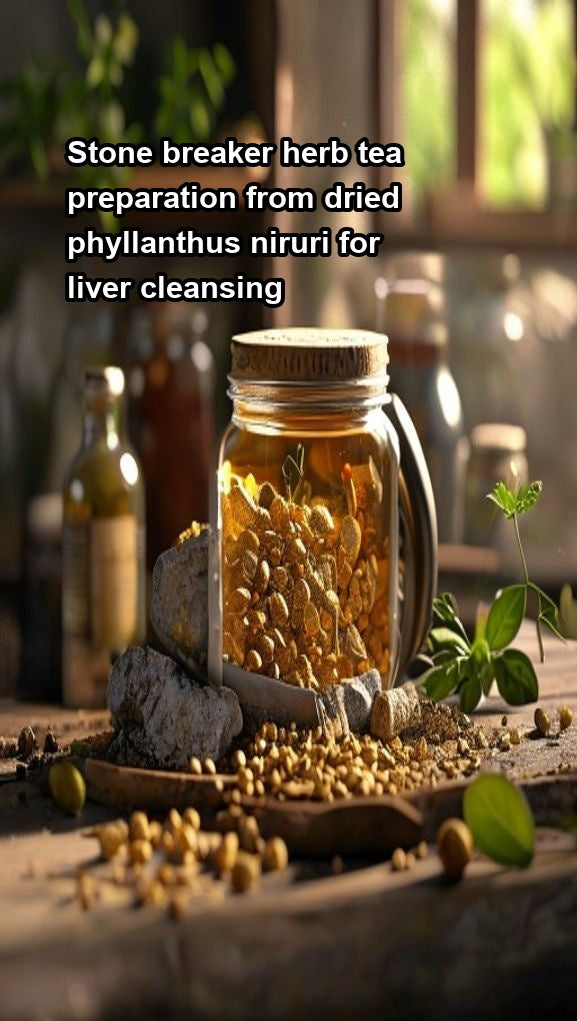 Stone breaker herb tea preparation from dried phyllanthus niruri for ...