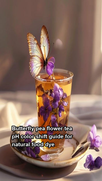 Butterfly pea flower tea pH color shift guide for natural food dye in ...