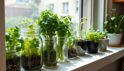 Zero-Waste Kitchen to Vertical Harvest: Build a Living Windowsill Backsplash with Regrown Scraps, Mason‑Jar Propagation & Gravity‑Fed Self‑Watering