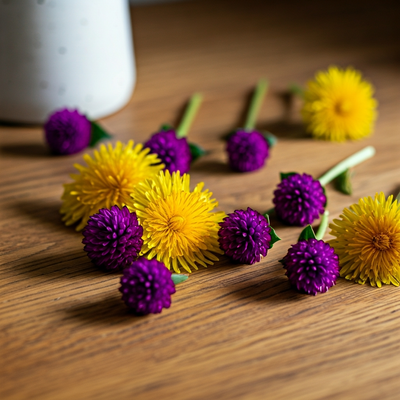 Edible Flowers 101: Using Gomphrena and Dandelion in the Kitchen