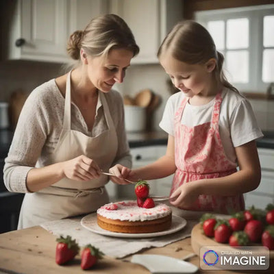 Mother and Daughter Find Joy in Nature