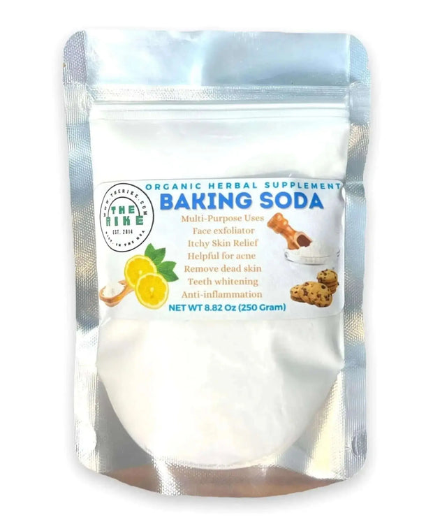 250 Gram Pure Organic Baking Soda Sodium Bicarbonate for cooking, baking, and cleaning - The Rike Inc