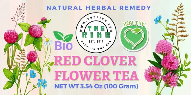 Whole Red Clover Flower Tea Trifolium pratense Herbal Tea 100 Gram red clover blossom tea Herb Detox tea, loose leaf tea, cleans liver, pancreas and gallbladder - The Rike Inc