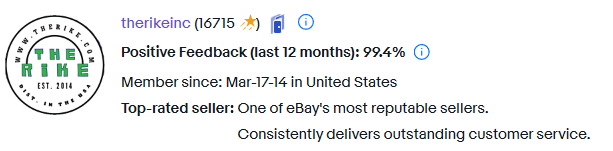 eBay Seller Profile