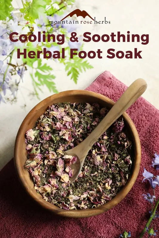 Cooling & Soothing Herbal Foot Soak from Mountain Rose Herbs