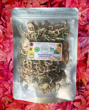 100 Gram Vegetable Flake Blend Dried Vegetables for Soups, Stews, and Storage Dehydrated Vegetables Pickle Dua Mon Dried Carrot Slices, Dried White Radish, Dried Kohlrabi, Dried Papaya, Dried Cucumber for Camping Hiking Survival Storage Food