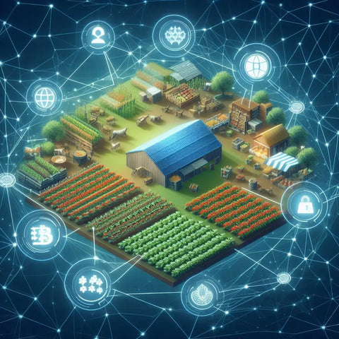 Isometric digital smart farm illustration in ’Meeting Consumer Demand in Agriculture’ article.