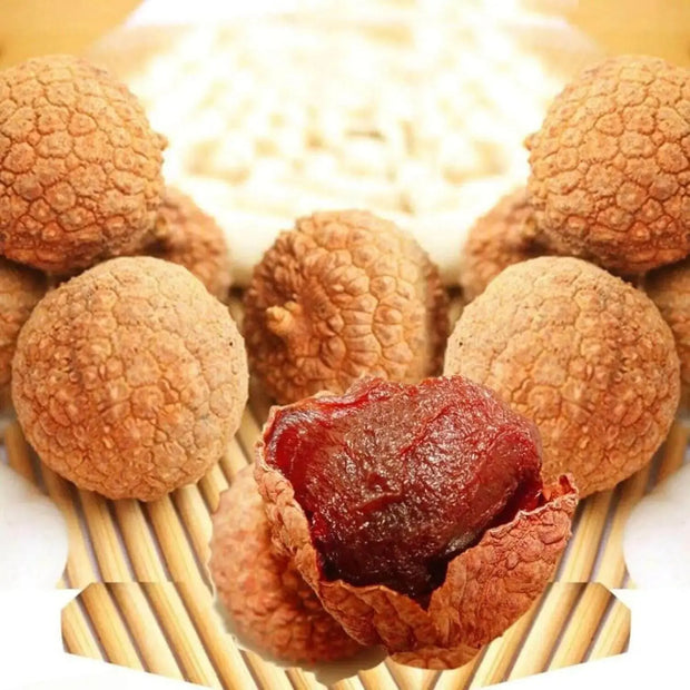 300-gram - Dried Litchi/Lychee Fruit (Trai Vai Kho) - Whole Plump Natural Sun-Dried Lichee Fruit Snack With Shell, Tropical Dry Fruit From Vietnam - The Rike - The Rike Inc
