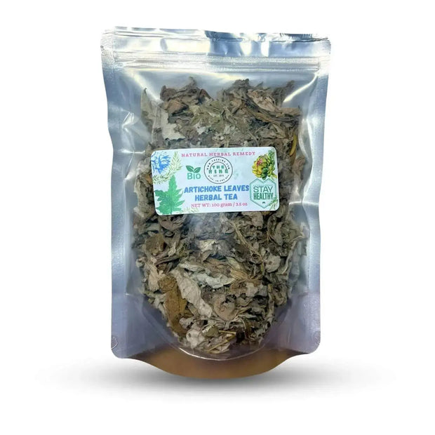 100-gram - Dried Artichoke Leaves Tea (Cynara scolymus Leaf Tea) - Globe Artichoke Leaf, Green Globe Artichoke or Cynara cardunculus var. scolymus Leaf Herbal Tea