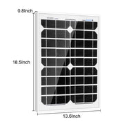 ACOPower 20 Watt Mono Solar Panel for 12 V Battery Charging, Off Grid Fuchsia Rose