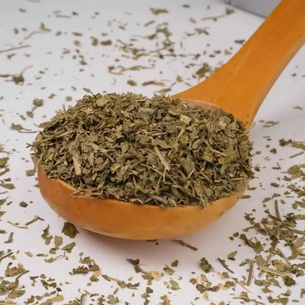 100-gram - Dried Celery Flakes Or Celery Tea Leaf (Apium Graveolens Herbal Tea) - Dehydrated Celery Leaves Tea - Dried Celery Flakes From Stalk & Leaf For Tea and dishes - The Rike The Rike