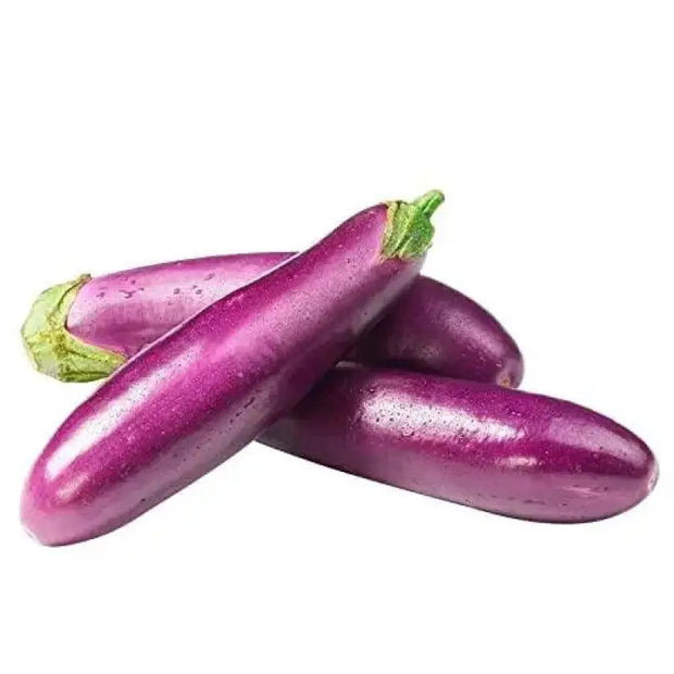 600 Seeds Long Purple Eggplant Seeds Non-GMO Vegetable Seeds aubergine seeds or brinjal seeds garden seeds - The Rike Inc