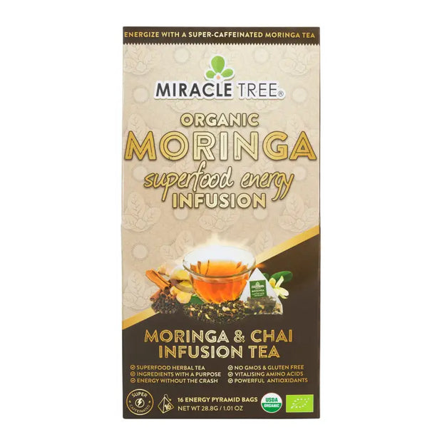 Miracle Tree Organic Moringa Chai Energy Infusions - Food & Beverage