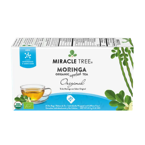 Miracle Tree's Organic Moringa Tea, Original Gold Milo