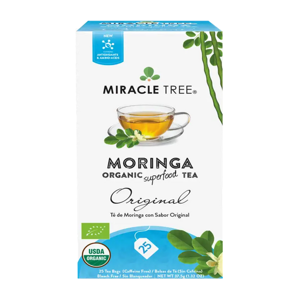 Miracle Tree's Organic Moringa Tea, Original Gold Milo