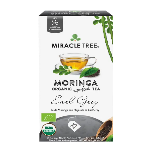 Miracle Tree's Organic Moringa Tea, Earl Grey Gold Milo