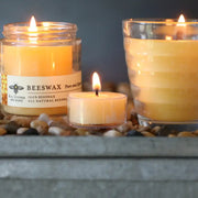 Pure Beeswax Tea Lights with Honey Fragrance - Home Decor