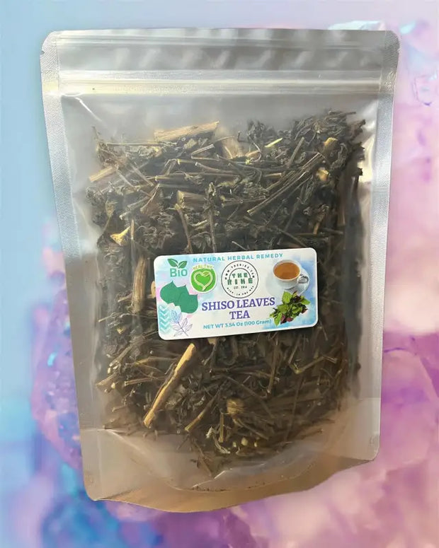 100 gram - Dried Perilla Leaf Tea | Perilla Frutescens Herbal Tea Perilla Folium Zisuye (Zi Su Ye) Purple Perilla Tea