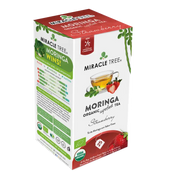 Miracle Tree's Organic Moringa Tea, Strawberry Gold Milo