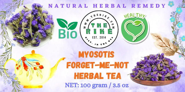 Myosotis Sylvatica flower tea Forget Me Not Flower Tea Boraginaceae Borage flowering tea herb 100 Gram for healthy skin, Boost Energy - The Rike Inc