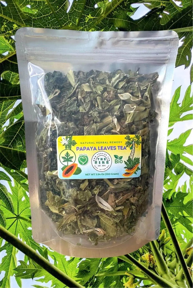 Dried Papaya Leaf Tea Pawpaw Leaves Herbal Tea loose tea Ceylon Organic Papaya leaves (Carica papaya) 100 Gram papaw leaf Hoja De Papaya Te - The Rike Inc