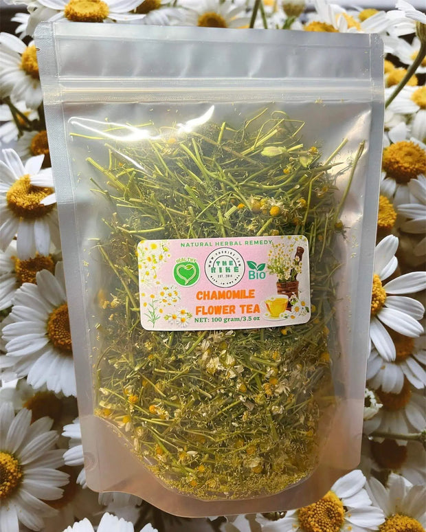 Dried Chamomile flowers tea Herb Tea Matricaria Recutita ~ 100% Wild Greek Chamomile Tea loose Tea camomile Floral tea bulk tea - Flor de Manzanilla Seca - The Rike Inc