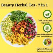 Beauty Herbal Tea 1-5-10 Bags | Asian Herb Tea | Tra Duong Nhan Detox tea - Great for Skincare, Tension Tamer, Cooling and Relaxing Inside, Boosting Your Immune System (10 small bags) Antioxidants - The Rike Inc