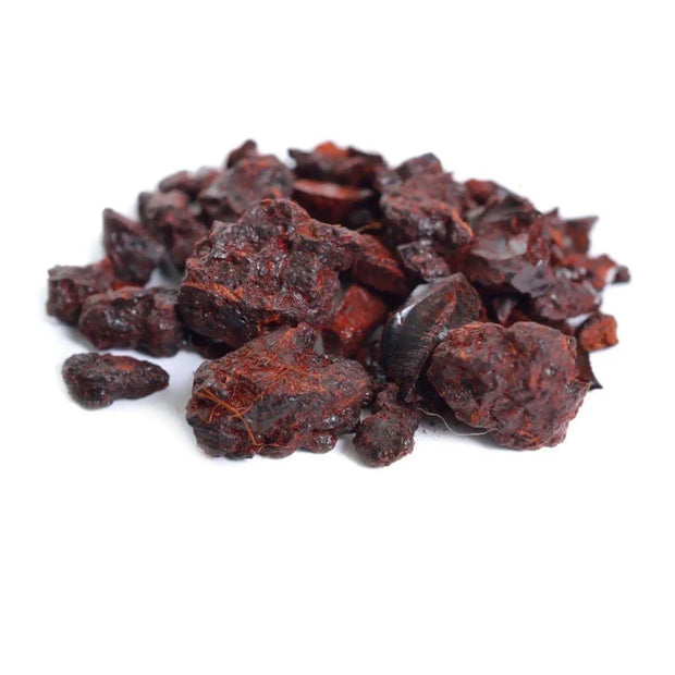 100-gram - Dragons Blood Granular Incense - 100% Natural Aromatic Tree Gum Sap Solid Crystals for Burning and Diffusion - Pure Fragrant Daemonorops Draco Tree Sap Incense for Relaxing - The Rike