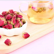 100 Gram - Dried Rose Bud Flower Tea - Natural Red Rose Petal And Red Rose Buds And Flowers - Floral Herbal Tea For Home Brew - The Rike The Rike