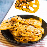 115-gram - Dried Lotus Root Slices - Sliced Lotus Root / Natural Grown Lotus - Crunchy Lotus Chips, Lotus Root Crisps | Water Lily Root Slices Lotus Rhizome Snacks | Served as a snack, main dish & dessert The Rike